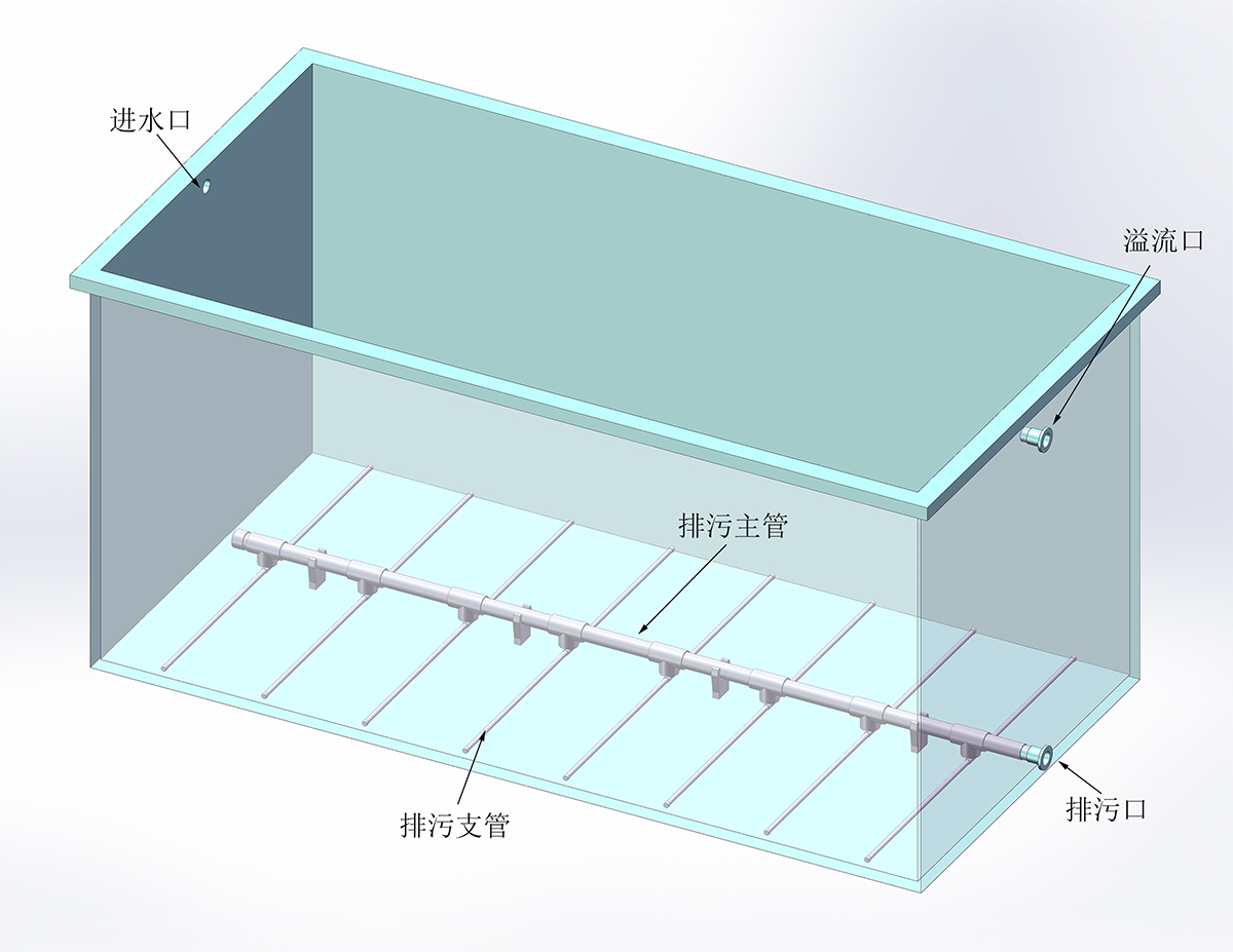 平底膜池排污管排污设计